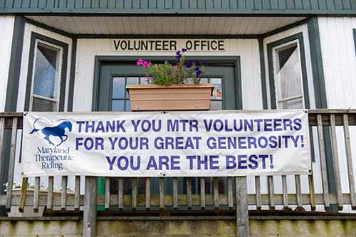 Thank you to our MTR volunteers